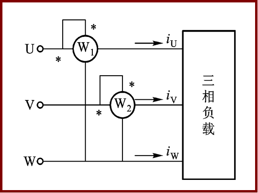 二瓦计法不适合于三相四线制电路